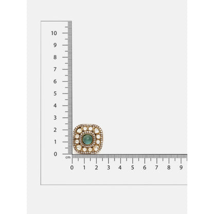 Ruby Raang Studio Kundan and Stone Ring