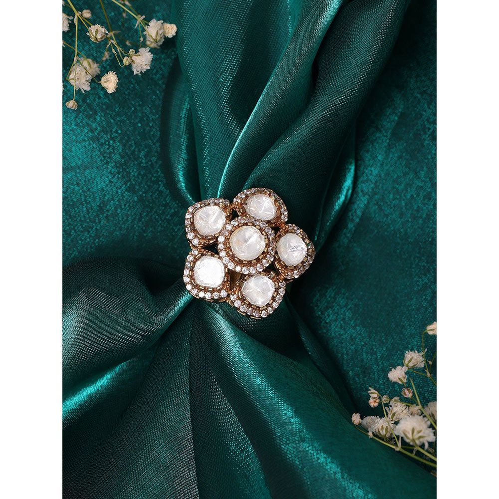 Ruby Raang Studio Kundan Ring