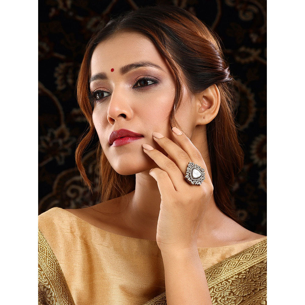 Ruby Raang Studio Kundan Ring