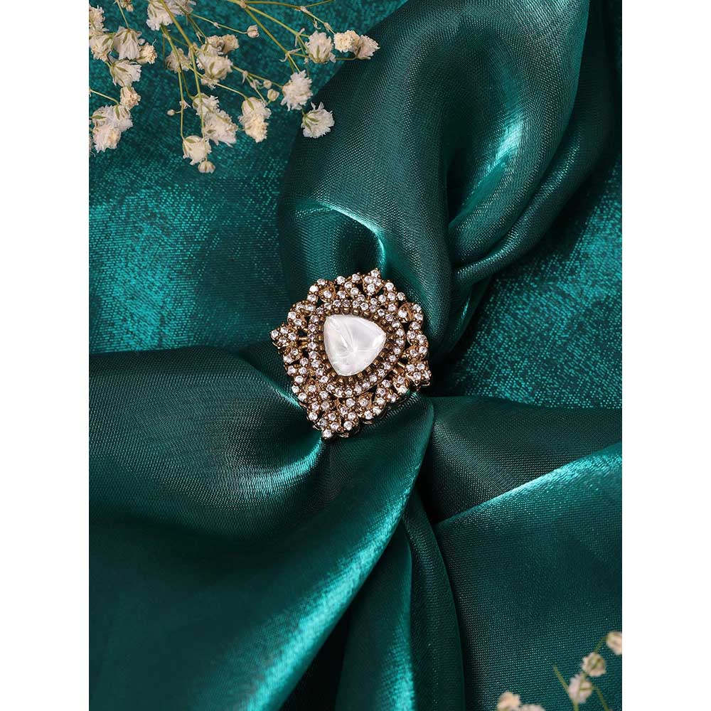 Ruby Raang Studio Kundan Ring