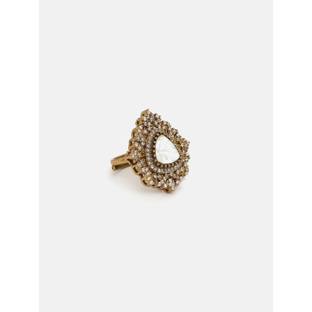 Ruby Raang Studio Kundan Ring