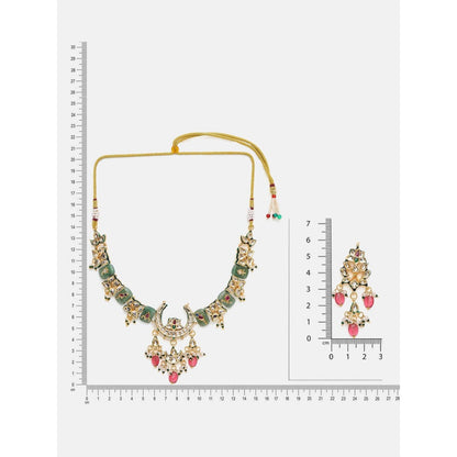 Ruby Raang Studio Kundan and Stonework Jewellery Set