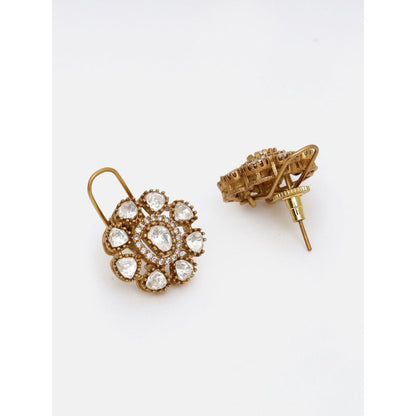 Ruby Raang Studio Kundan Flower Jewellery Set