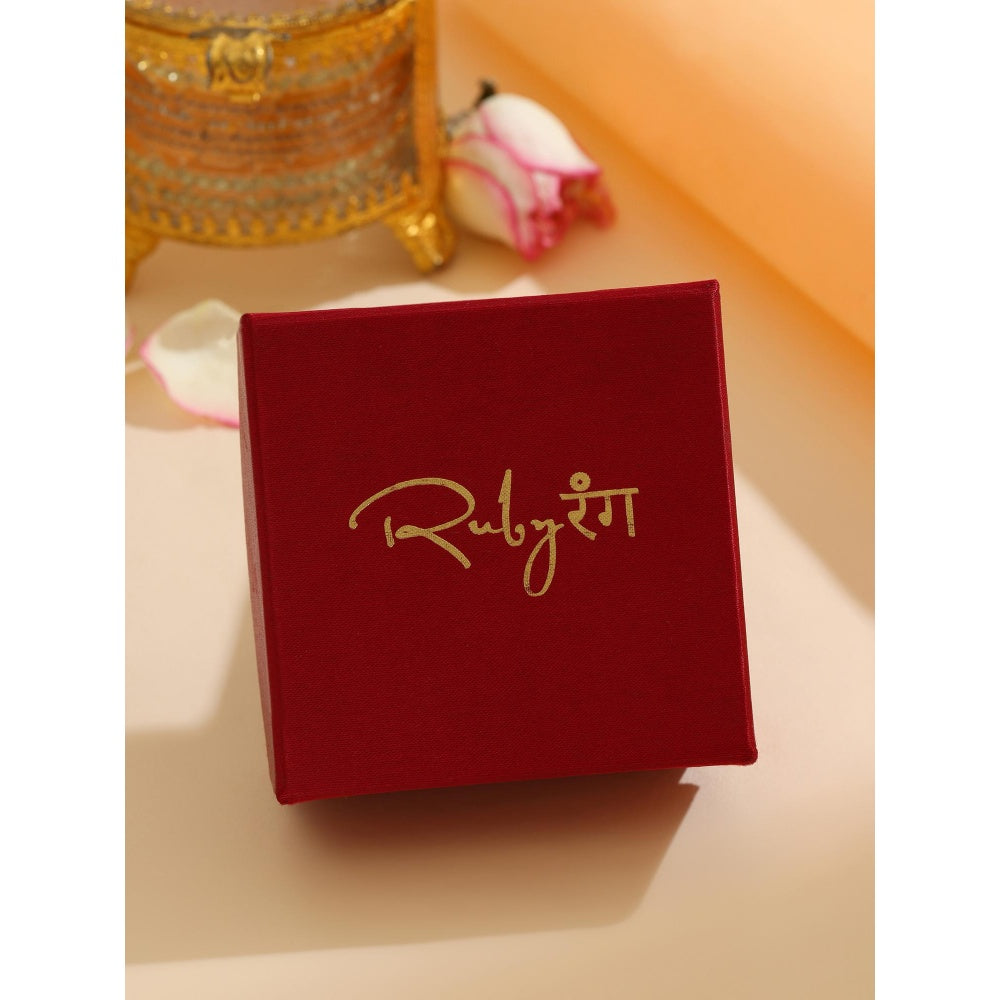 Ruby Raang Studio Mint Green Stone and Kundan Kada