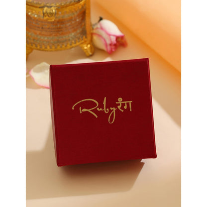 Ruby Raang Studio Mint Green Stone and Kundan Kada