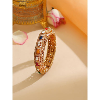 Ruby Raang Studio Multi-Color Stone Studded Kada