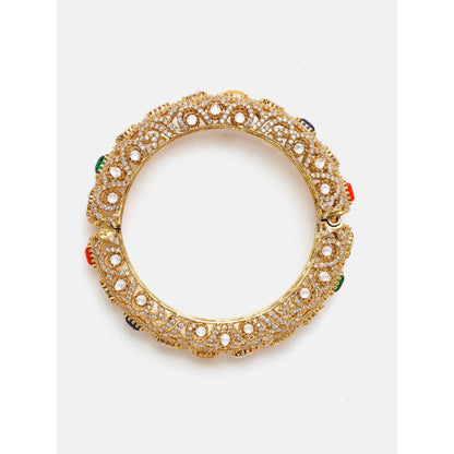 Ruby Raang Studio Multi-Color Stone Studded Kada