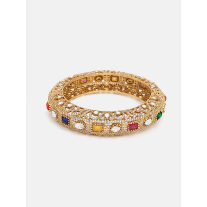 Ruby Raang Studio Multi-Color Stone Studded Kada