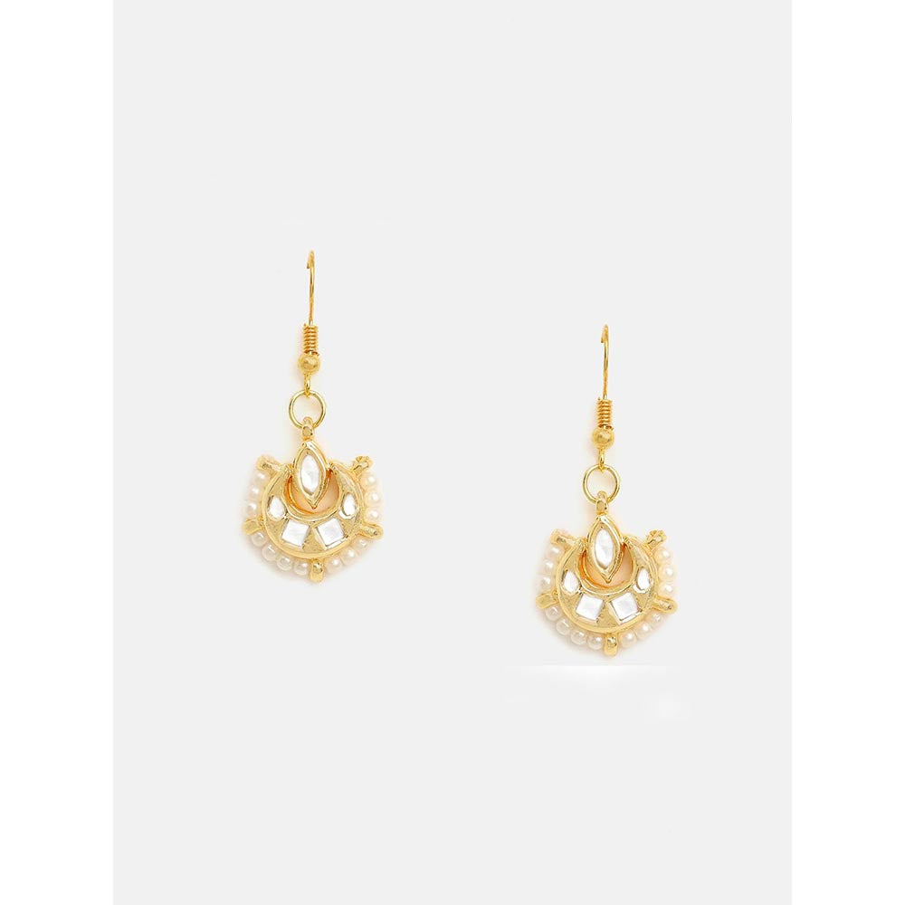 Ruby Raang Studio Kundan Maang Tikka with Earrings