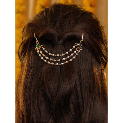 Ruby Raang Studio Kundan Hair Pin