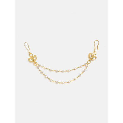 Ruby Raang Studio Pearl Kundan Hair Pin