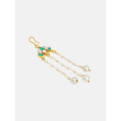 Ruby Raang Studio Lotus Drop Hanging Hair Pin