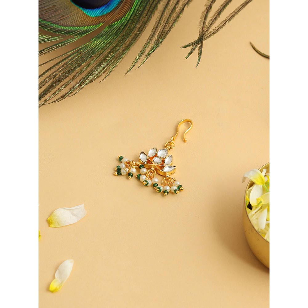 Ruby Raang Studio Lotus Dangling Hair Pin