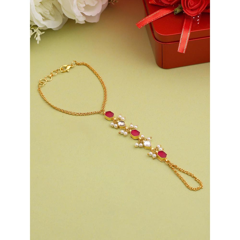 Ruby Raang Studio Laal Noor Hand Harness