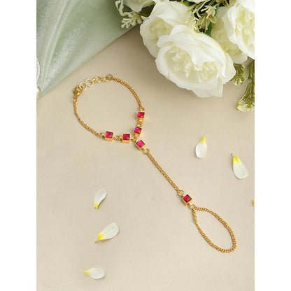 Ruby Raang Studio Stone Embedded Hand Harness