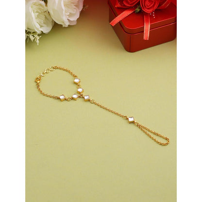 Ruby Raang Studio Noor Minimal Gold Hand Harness