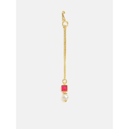 Ruby Raang Studio Blush Pearl Kundan Ruby Accent