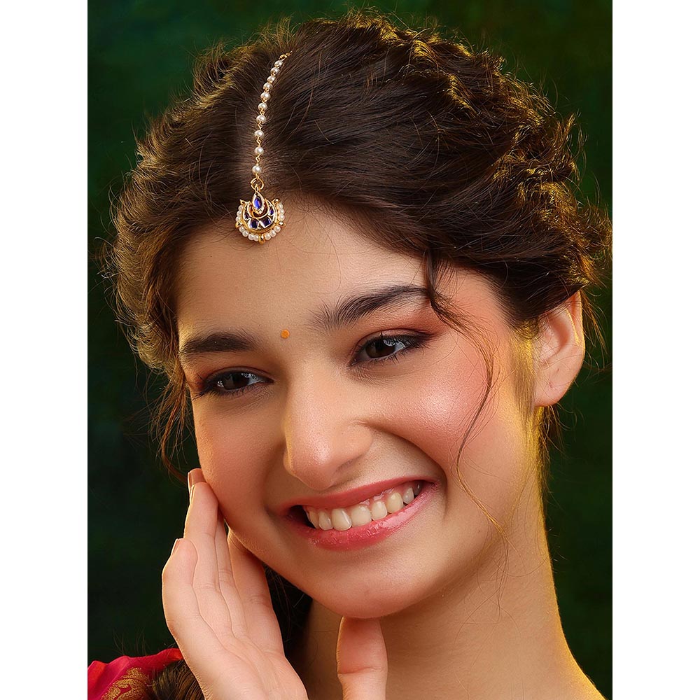 Ruby Raang Studio Virasat Jewels Maang Tikka