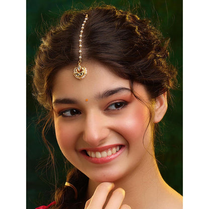 Ruby Raang Studio Chandni Charm Maang Tikka