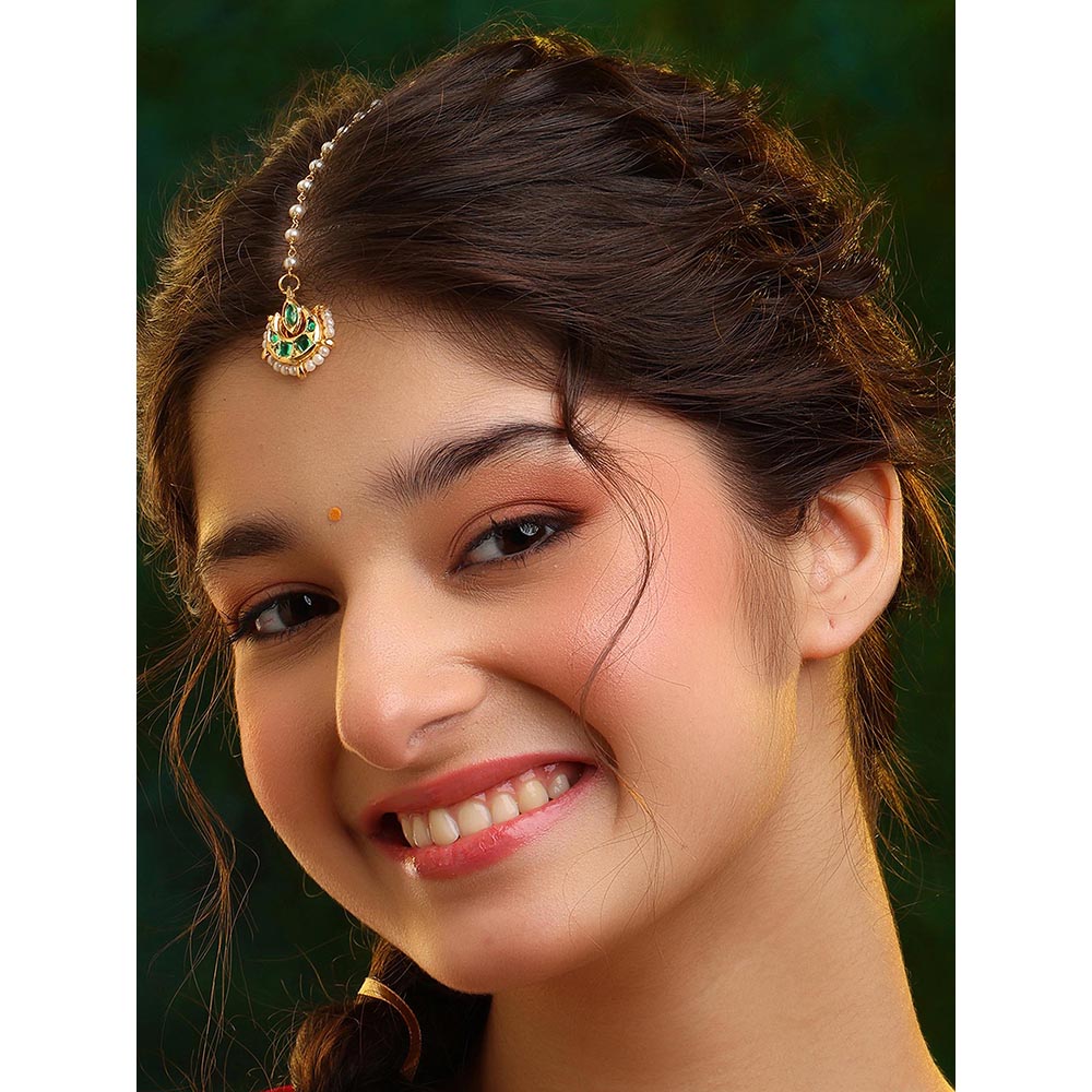 Ruby Raang Studio Sundari Maang Tikka