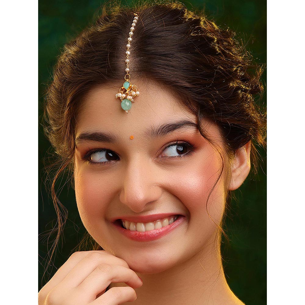 Ruby Raang Studio Starry Stone Maang Tikka