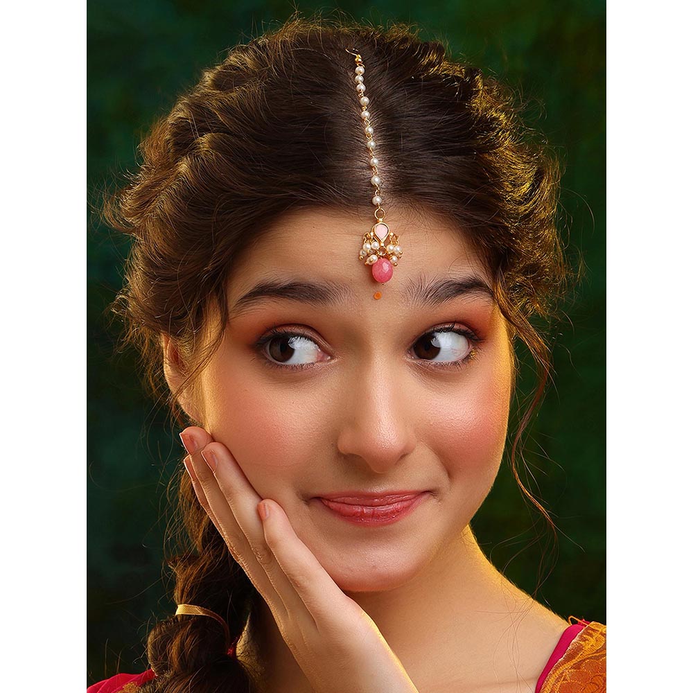 Ruby Raang Studio Sitara Sparkle Maang Tikka