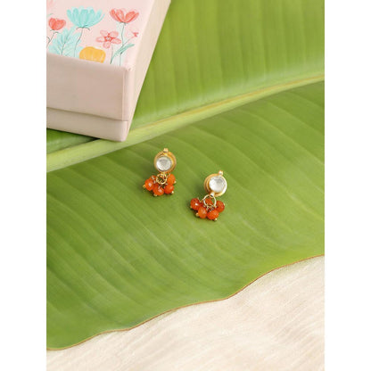 Ruby Raang Studio Kesar Phool Earrings