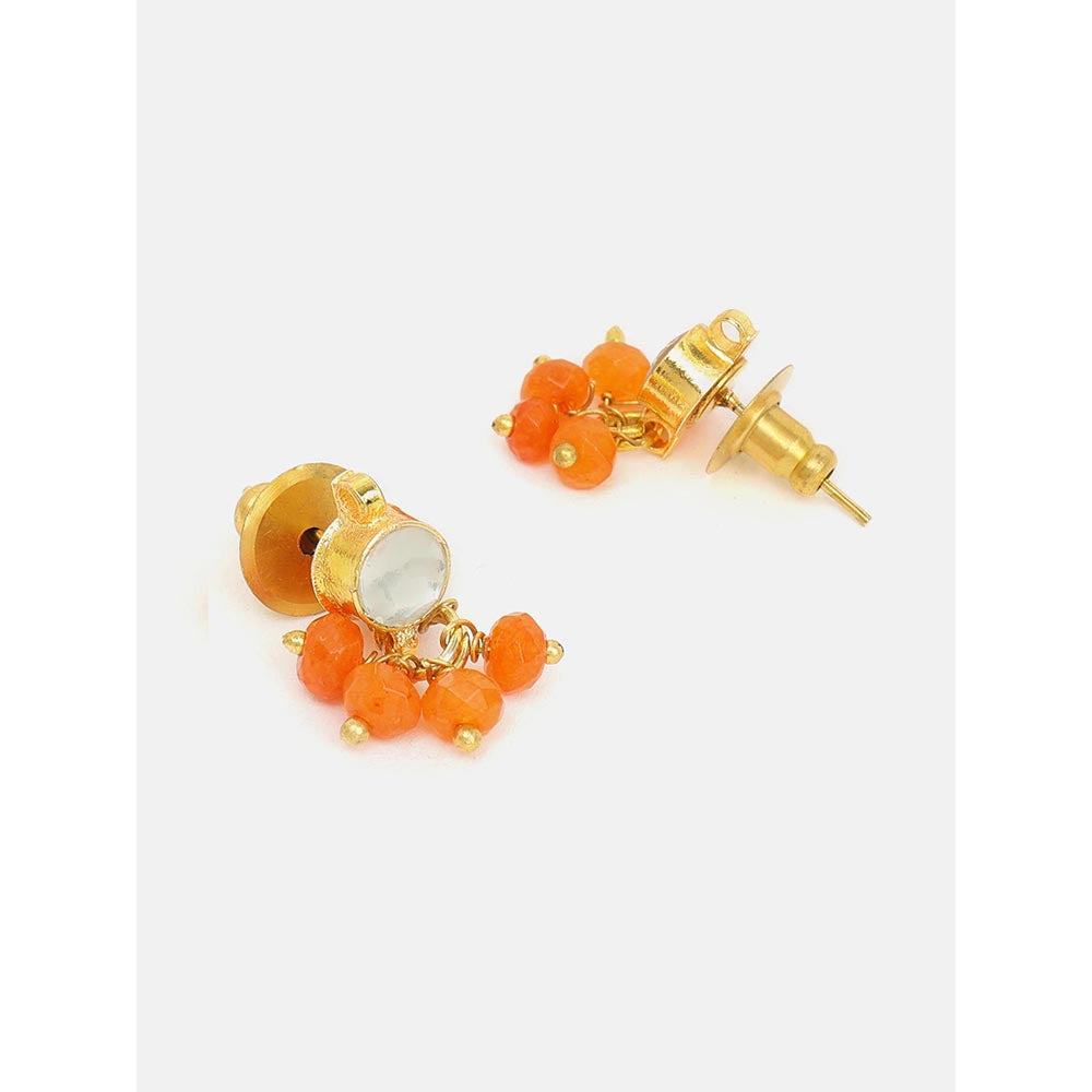 Ruby Raang Studio Kesar Phool Earrings