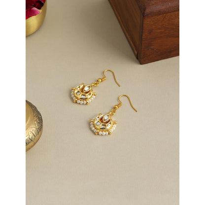 Ruby Raang Studio Afsana Gold Drops Earrings