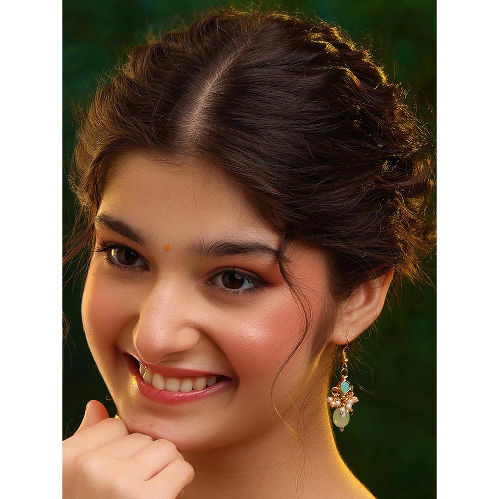Ruby Raang Studio Chandni Green Earring