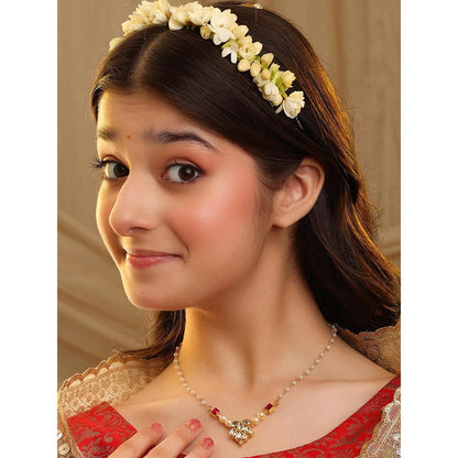 Ruby Raang Studio Noorika Red Kundan Necklace