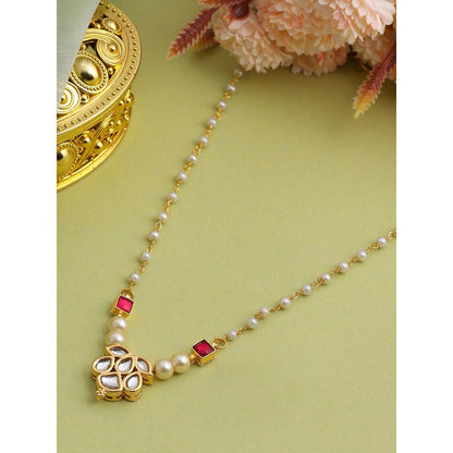 Ruby Raang Studio Noorika Red Kundan Necklace