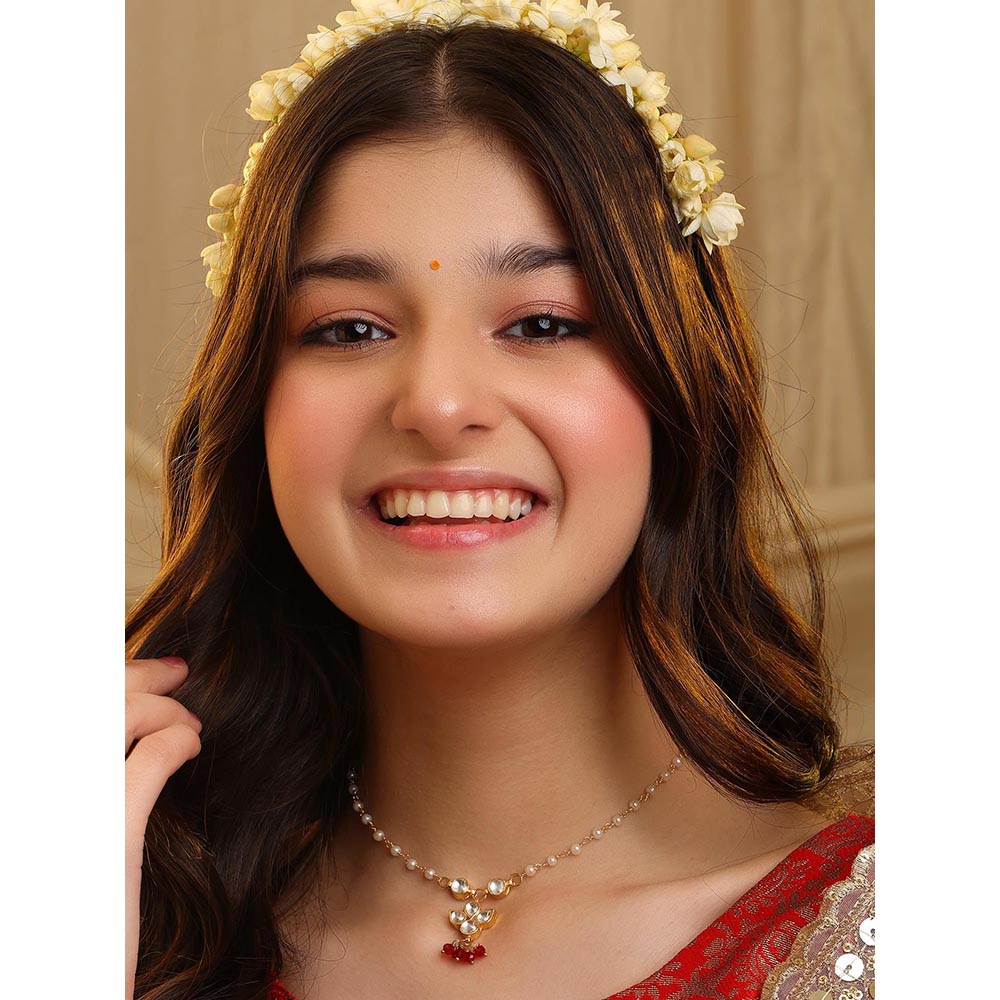 Ruby Raang Studio Royal Red Kundan Necklace