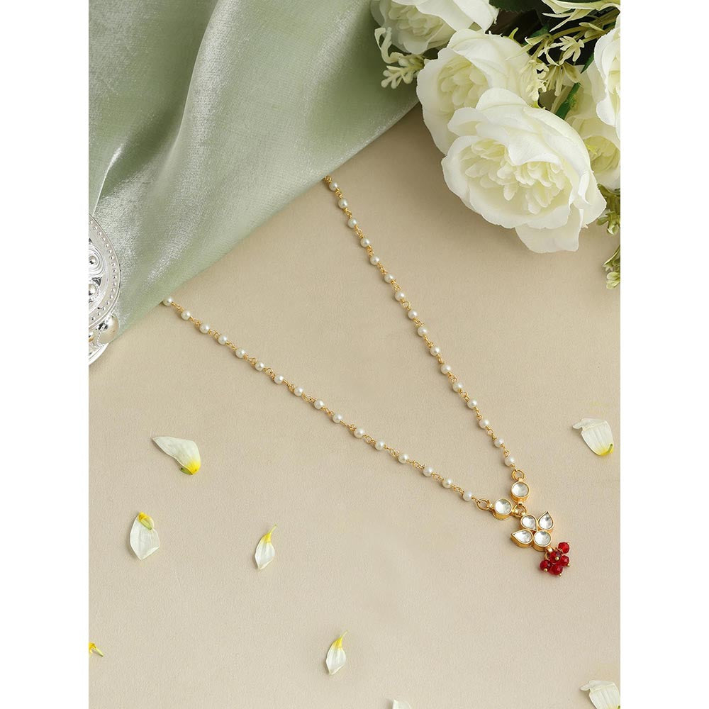 Ruby Raang Studio Royal Red Kundan Necklace