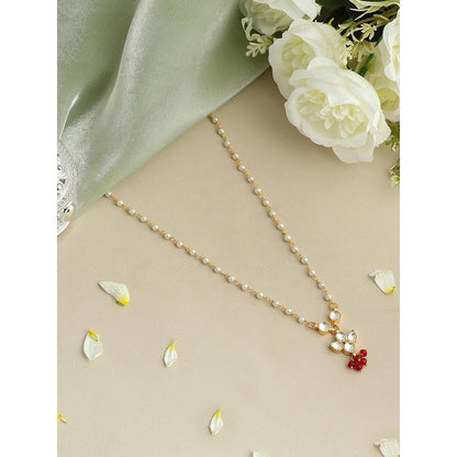 Ruby Raang Studio Royal Red Kundan Necklace