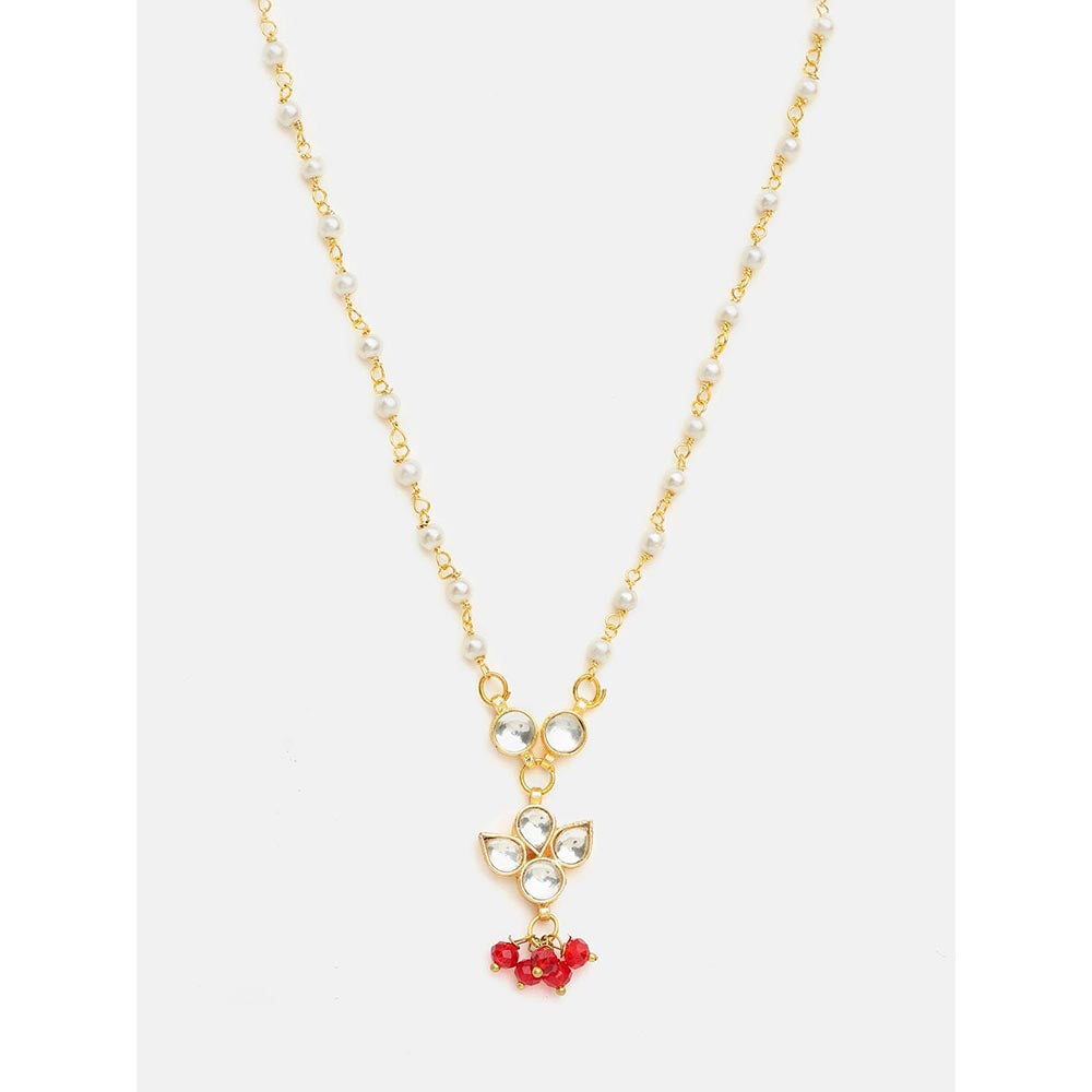 Ruby Raang Studio Royal Red Kundan Necklace