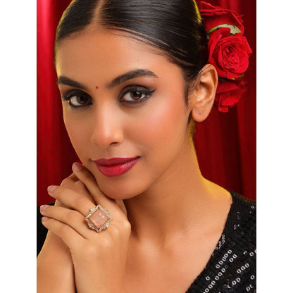 Ruby Raang Studio Diamond Crystal Ring
