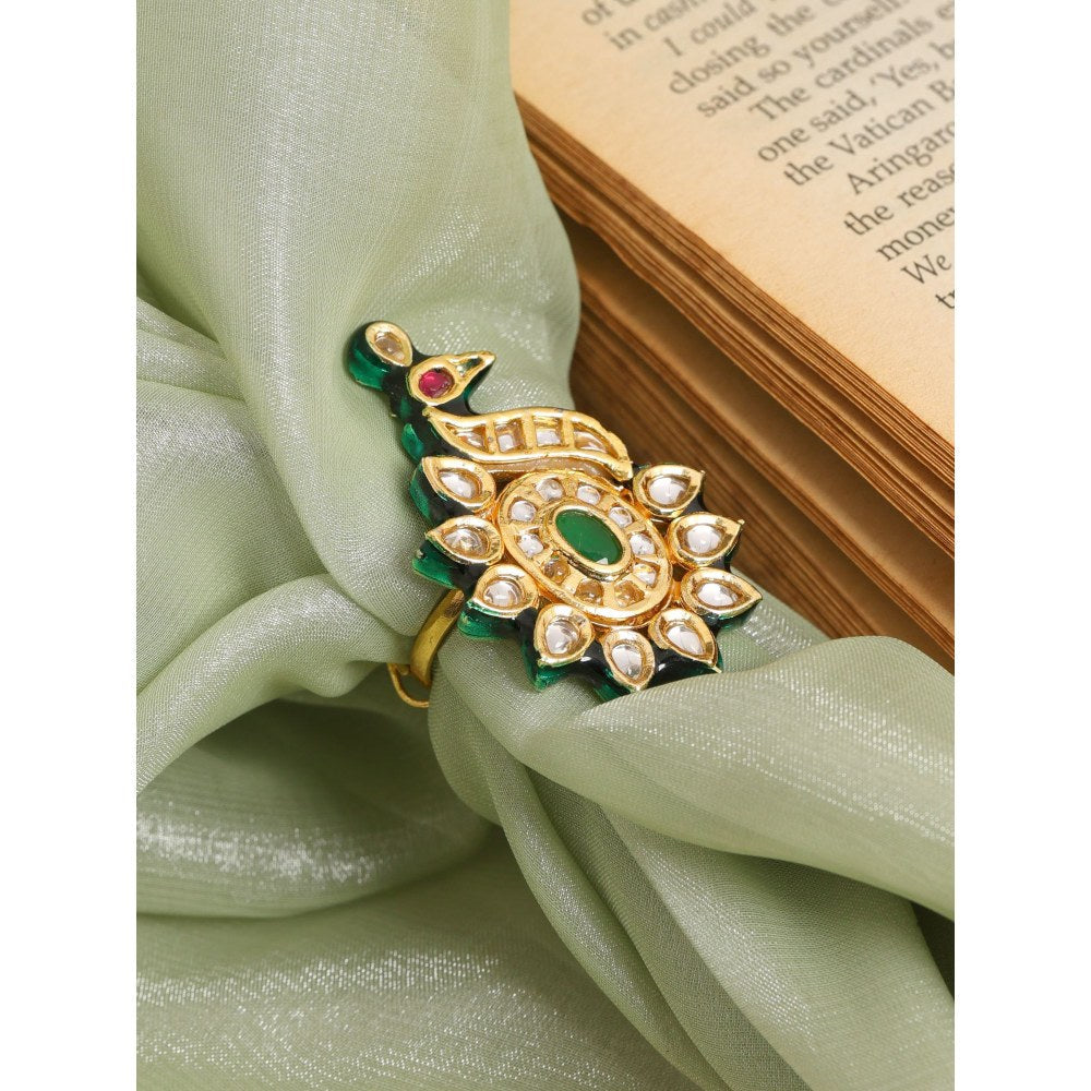 Ruby Raang Studio Kundan Raaj Ring