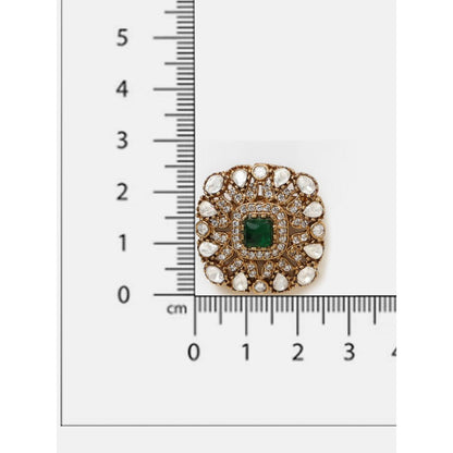 Ruby Raang Studio Green Scarlet Brooch