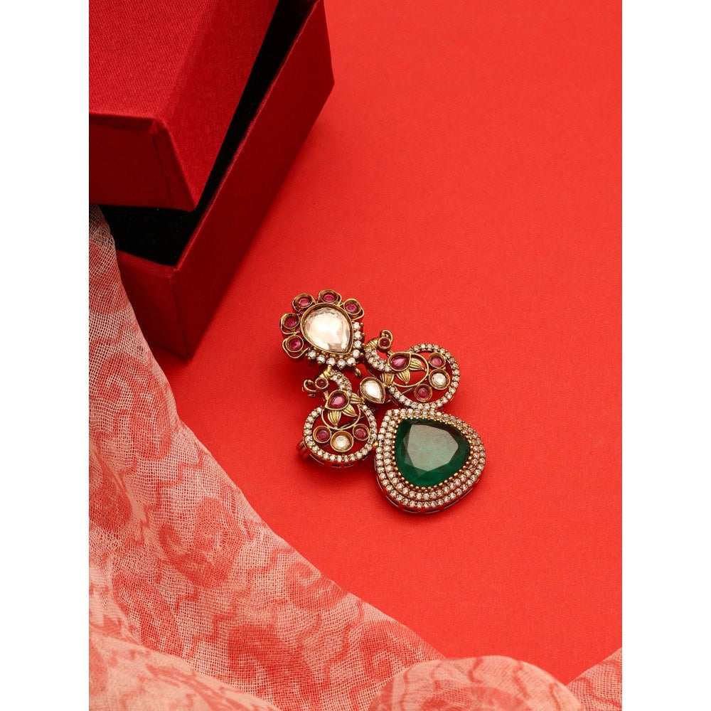 Ruby Raang Studio Multi-Color Mosaic Brooch