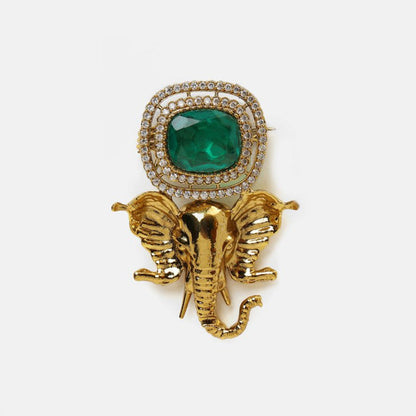 Ruby Raang Studio Ganesha Imprint Brooch