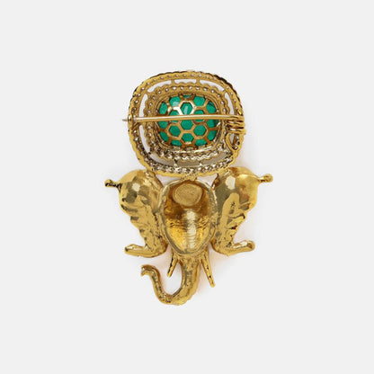 Ruby Raang Studio Ganesha Imprint Brooch