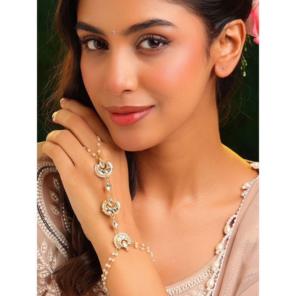 Ruby Raang Studio Moon Pearl Haathphool