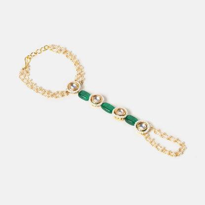 Ruby Raang Studio Emerald Pearl Haathphool