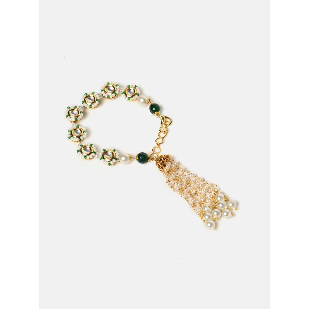 Ruby Raang Studio Golden Pearl Falls Haathphool