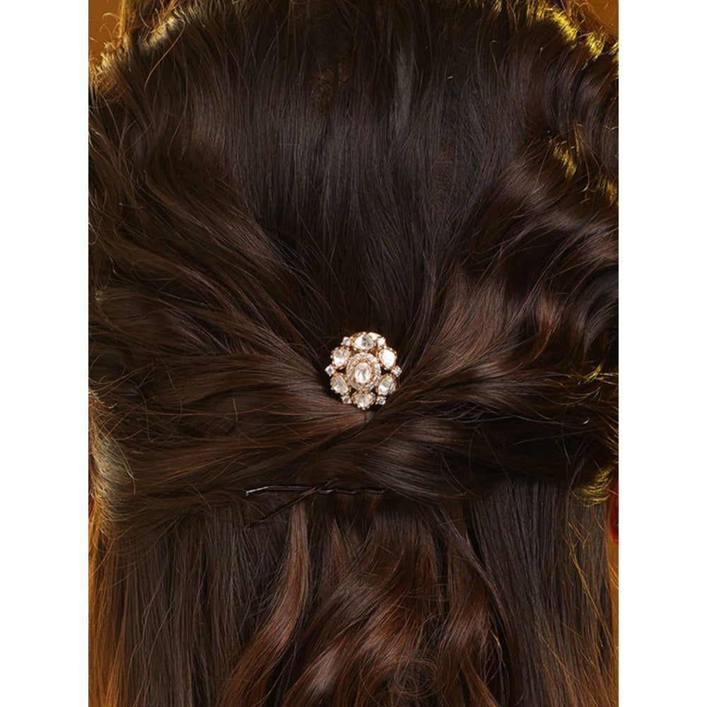 Ruby Raang Studio Crown Leaf Hair Pin