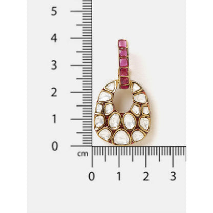 Ruby Raang Studio Pink Sparkle Drop Earrings