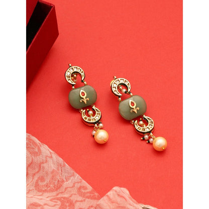 Ruby Raang Studio Green E Chandni Earrings