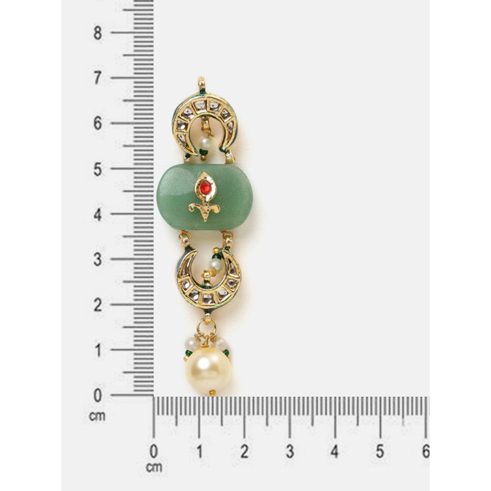 Ruby Raang Studio Green E Chandni Earrings