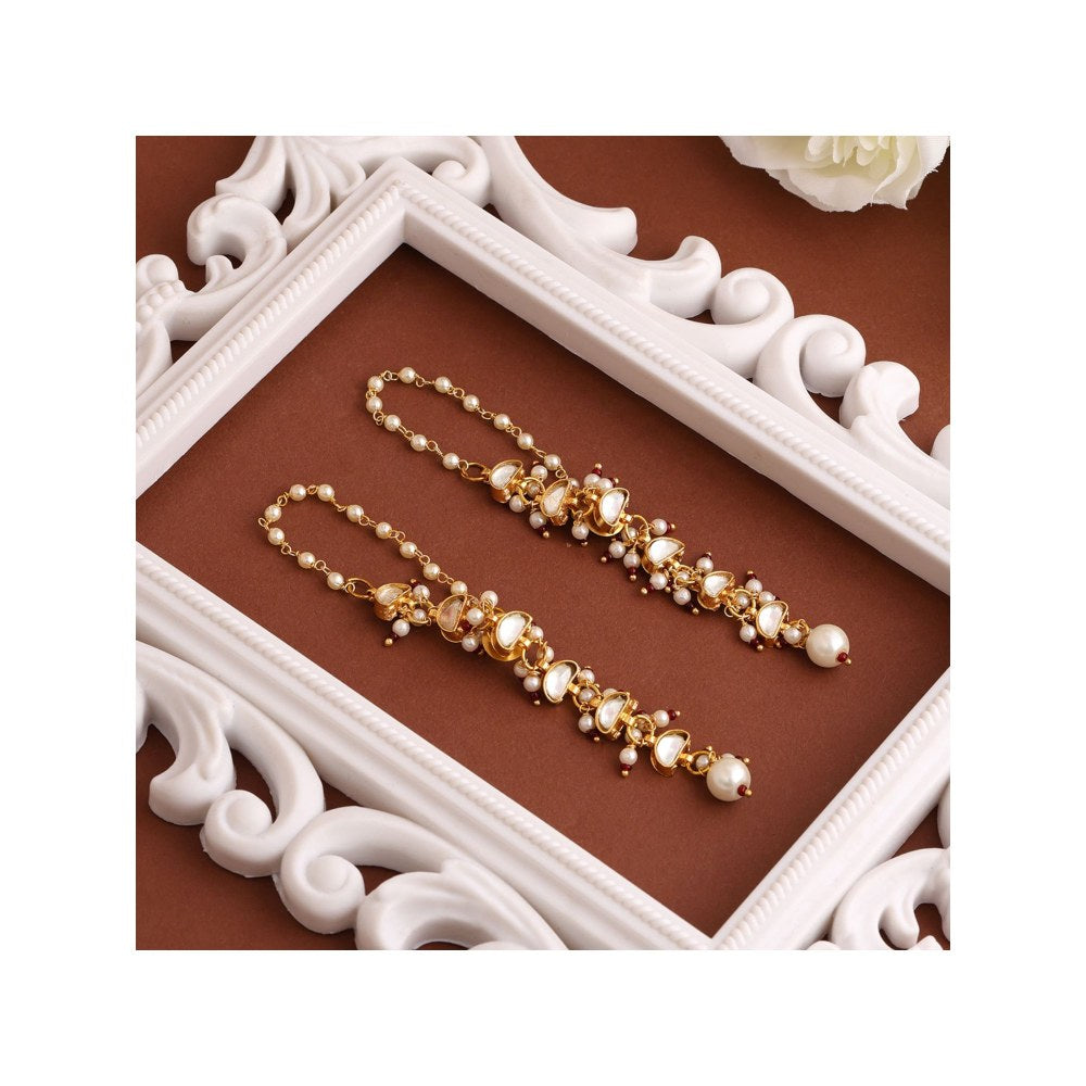 Ruby Raang Studio Rose Mist Pearl Earrings